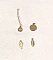Breloques m&eacute;tal dor&eacute; pour cr&eacute;er des bijoux fantaisie.