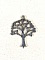 Lot de 2 breloques m&eacute;tal " arbre de vie"