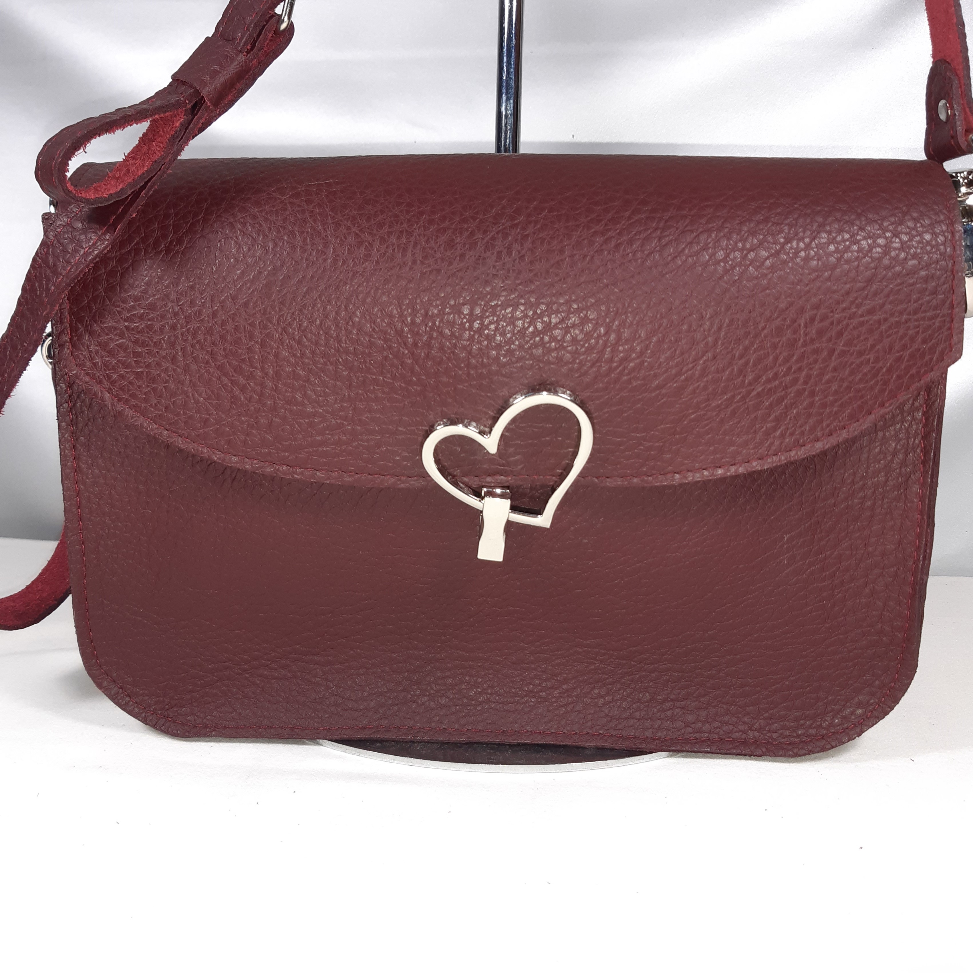 Sac baguette fermoir coeur